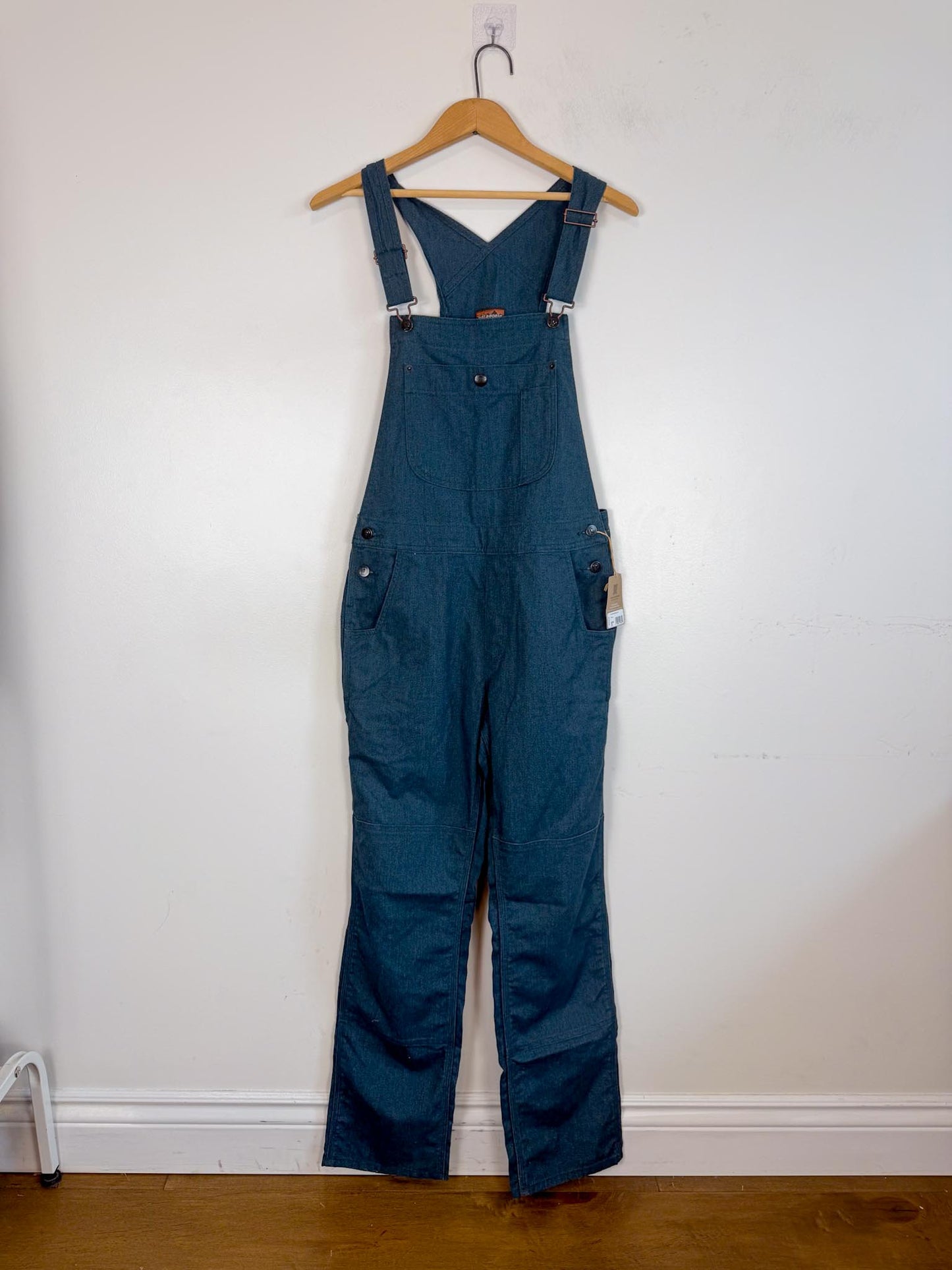 Patagonia "Women's All Seasons Bib Work Overalls in Tidal Teal" NWT (Size S)