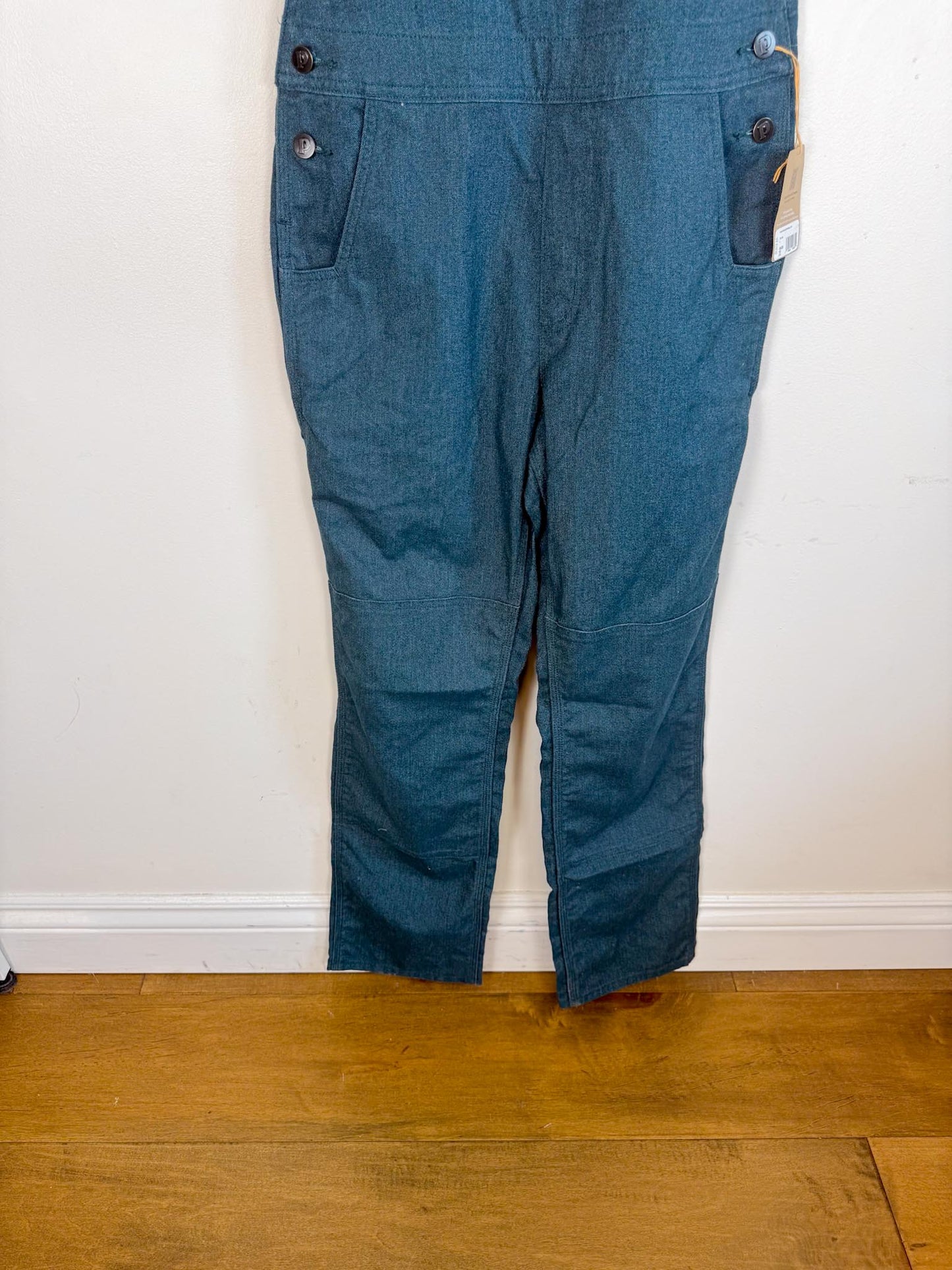 Patagonia "Women's All Seasons Bib Work Overalls in Tidal Teal" NWT (Size S)