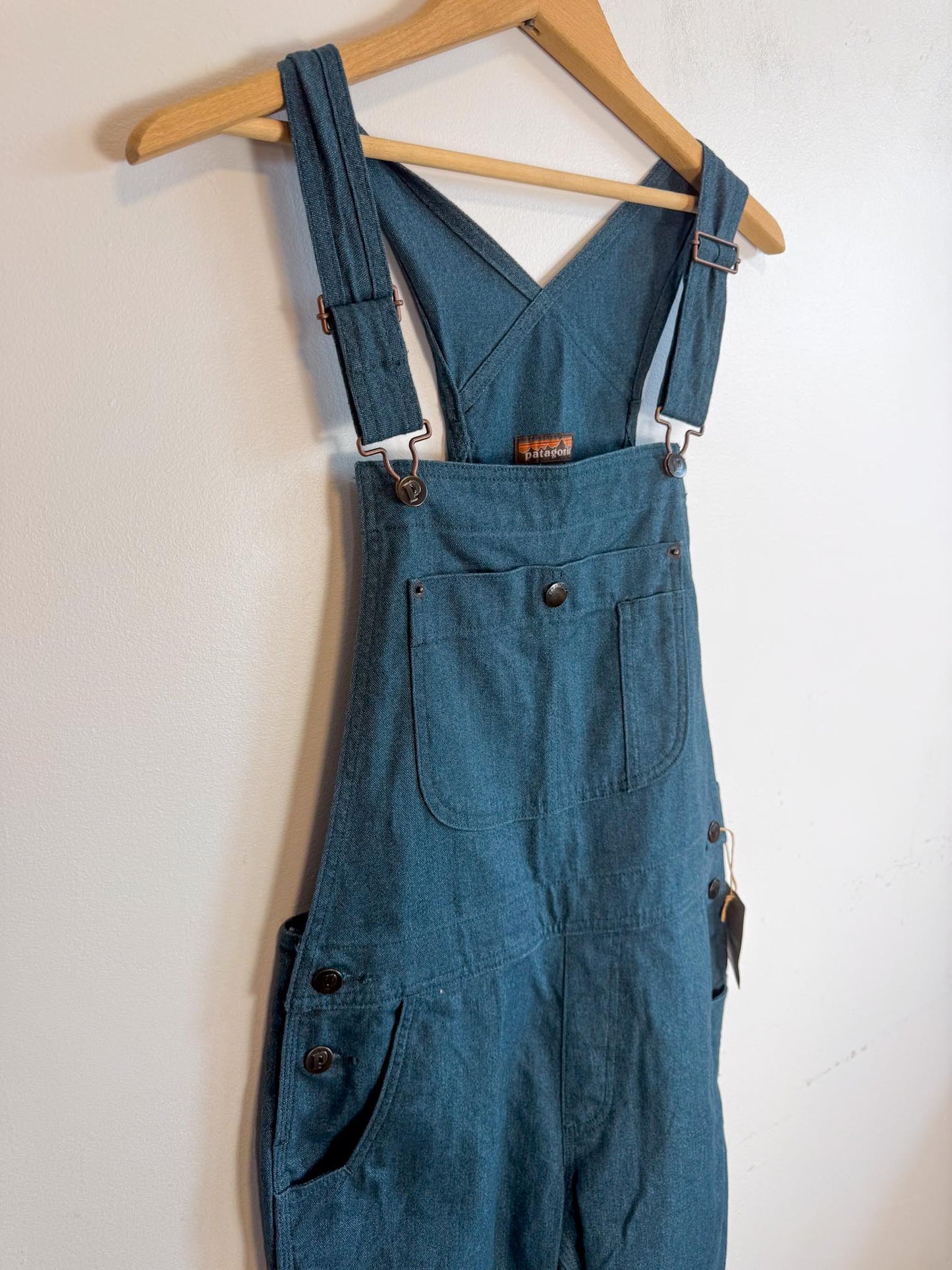 Patagonia "Women's All Seasons Bib Work Overalls in Tidal Teal" NWT (Size S)