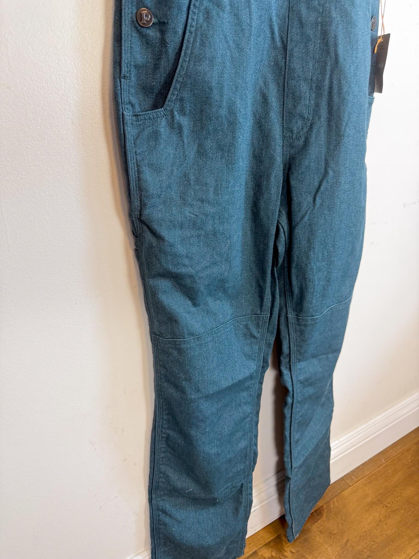 Patagonia "Women's All Seasons Bib Work Overalls in Tidal Teal" NWT (Size S)