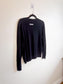 Lisa Todd "Keep Em Guessing Cotton & Cashmere Sweater in Black" (Size L)