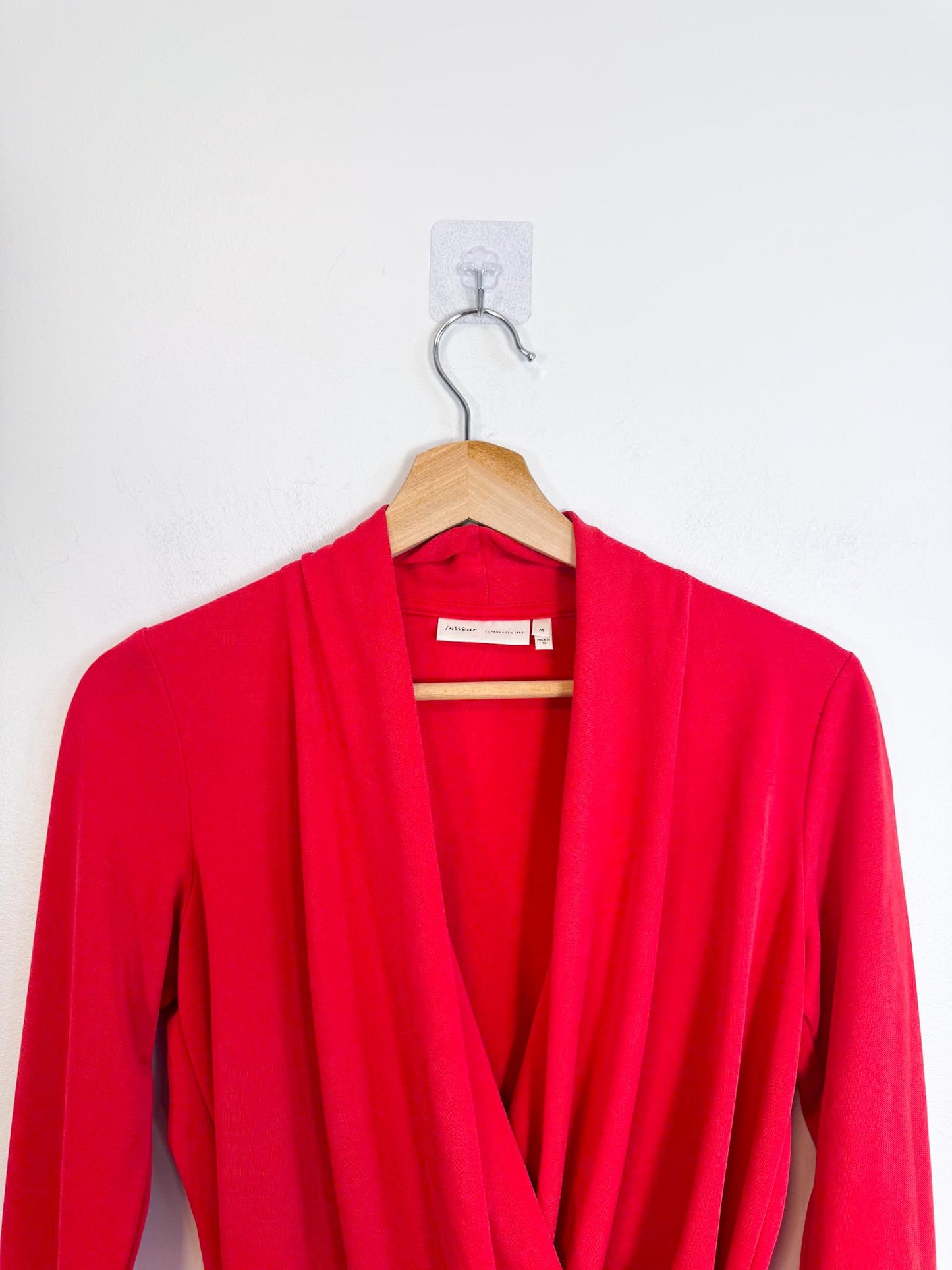 InWear "Alano Wrap Top in Red" (Size S/M)