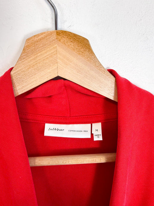 InWear "Alano Wrap Top in Red" (Size S/M)