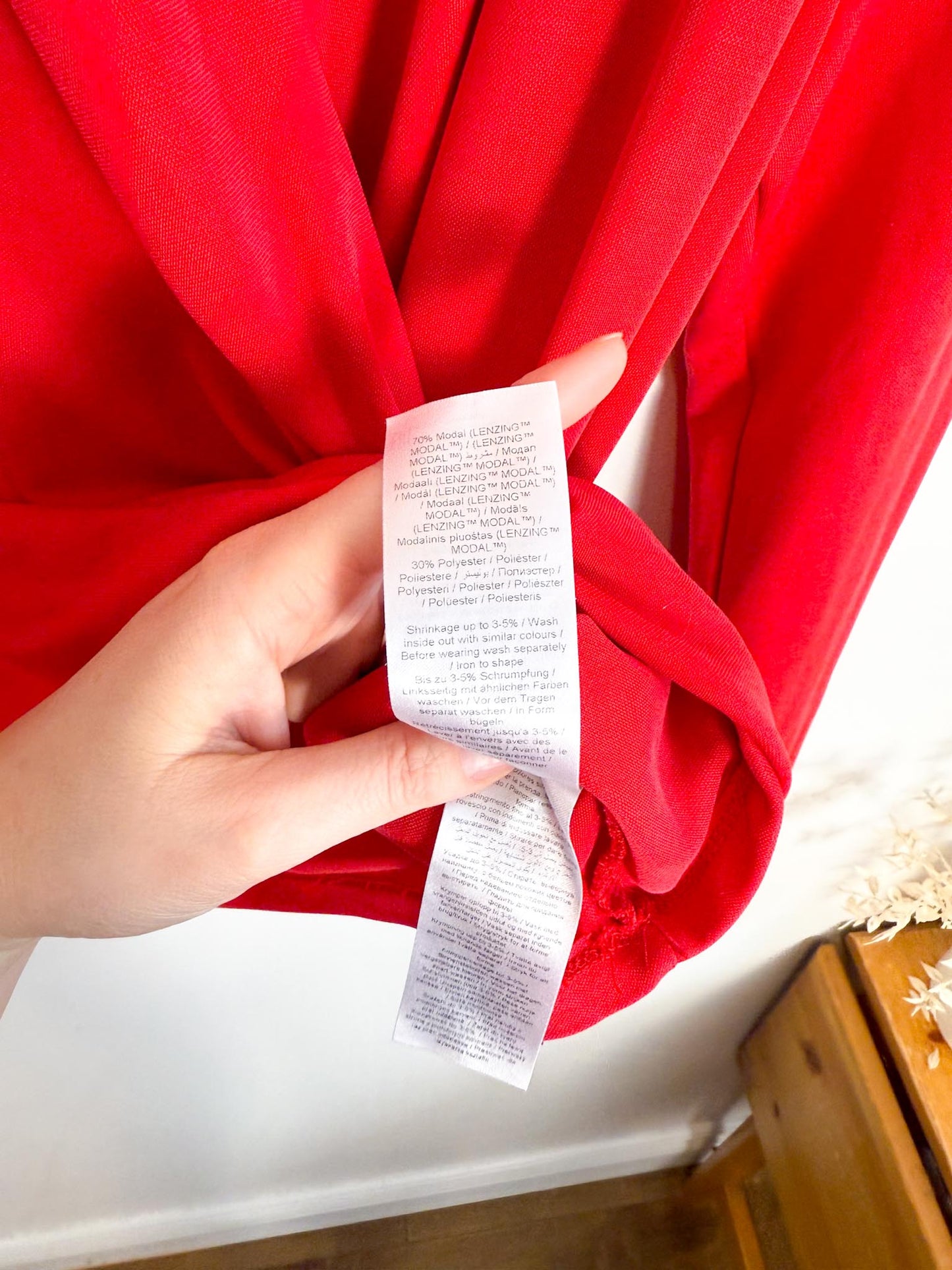 InWear "Alano Wrap Top in Red" (Size S/M)