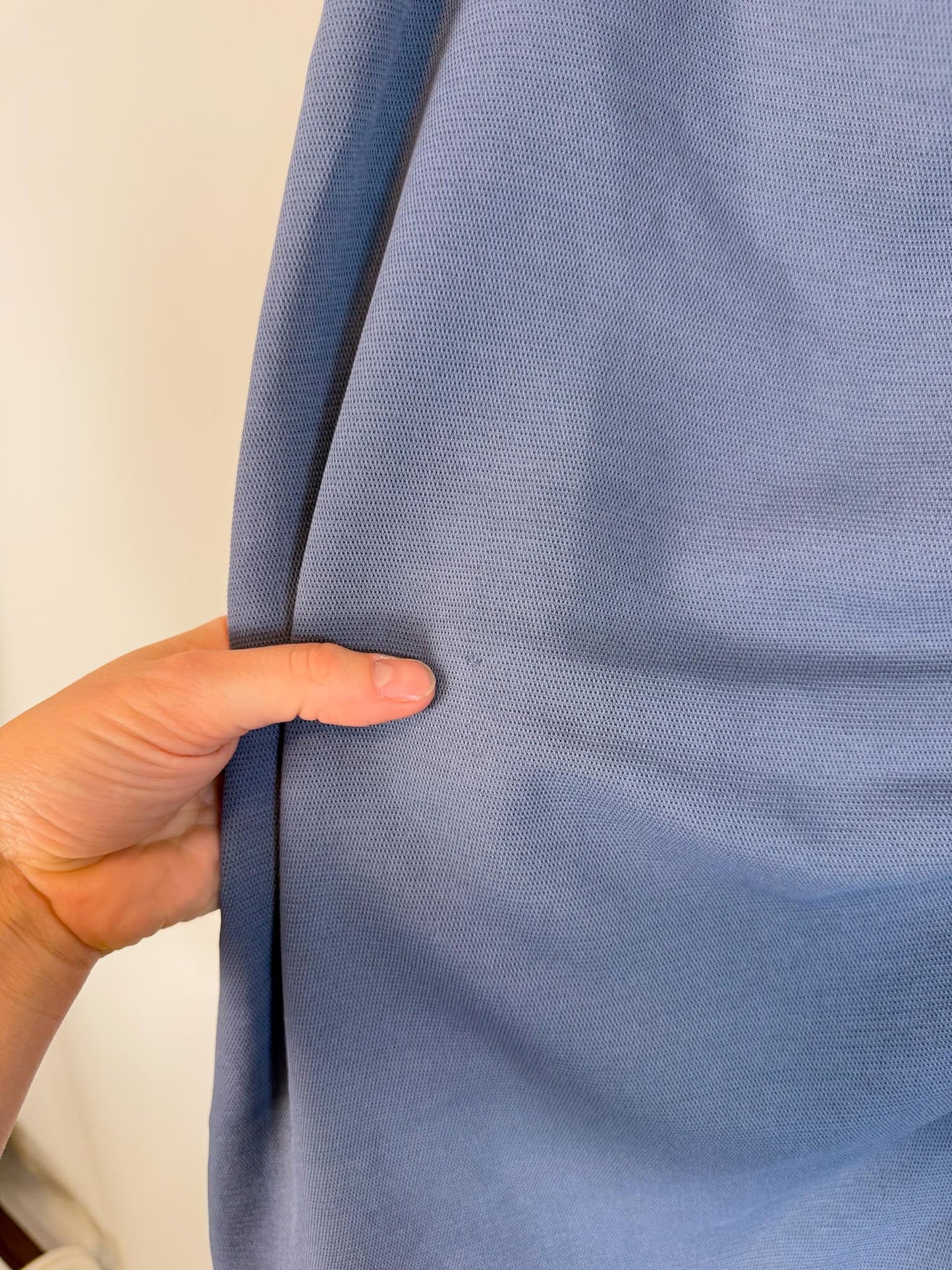 Oak + Fort Ruched Skirt in Blue (Size L)