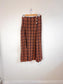 Vintage Plaid Midi Skirt (Size M/L)