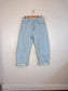 FRAME "The Bubble High Rise Curved Legs in Light Wash" NWT (Size