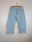 FRAME "The Bubble High Rise Curved Legs in Light Wash" NWT (Size