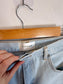FRAME "The Bubble High Rise Curved Legs in Light Wash" NWT (Size