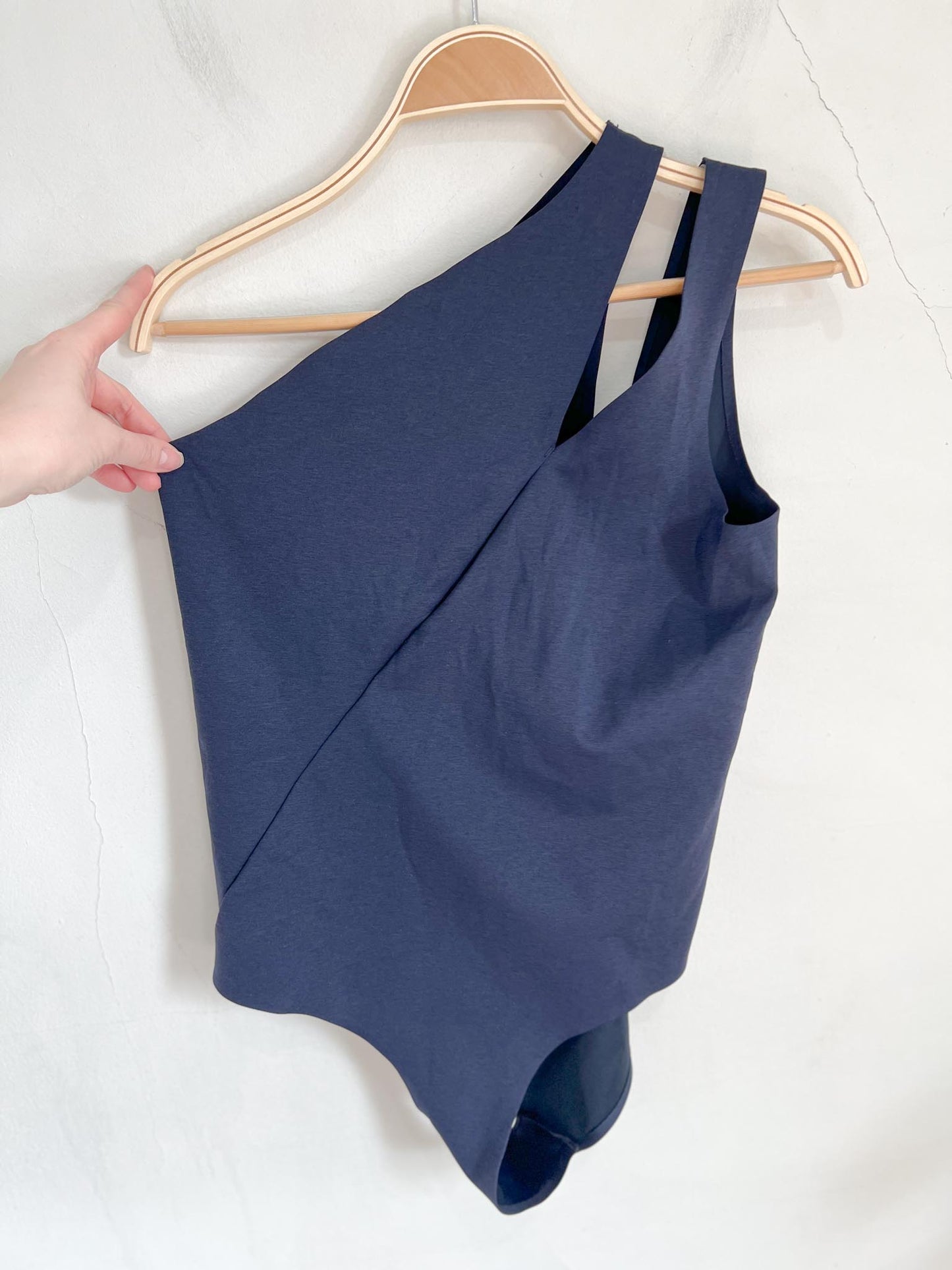 COS Asymmetrical Bodysuit / One Piece Bathing Suit in Navy (Size 12)