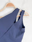 COS Asymmetrical Bodysuit / One Piece Bathing Suit in Navy (Size 12)