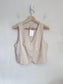 Shona Joy "Irena tailored fitted vest in bone" NWT (Size 8)