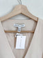 Shona Joy "Irena tailored fitted vest in bone" NWT (Size 8)