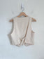 Shona Joy "Irena tailored fitted vest in bone" NWT (Size 8)