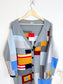 MRZ Designer Wool & Cashmere Colourblock Long Cardigan (Size XS-M)