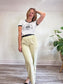 House of Harlow 1960 Trousers in Pale Sage Green (Size M/L)