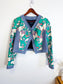 THAKOON Vogue Designer Silk Blend Cropped Blazer (Size S)