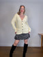 Club Monaco Cotton Cardigan in Off White (Size L)