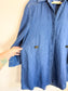 MM6 Maison Margiela Denim Dress with Large Gold Buttons (Size L/XL)