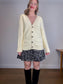 Club Monaco Cotton Cardigan in Off White (Size L)