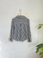 PAIGE Striped Blouse in Black/White (Size S/M)