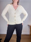 Wilfred Cashmere Cardigan in Whisper White (Size S)