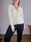 Wilfred Cashmere Cardigan in Whisper White (Size S)