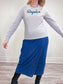 Ralpha "Women's Logo Sweatshirt" In Grey/Teal (Size S)