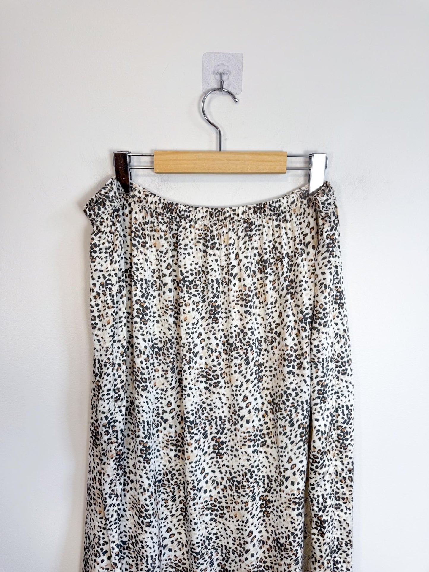 Aerie Leopard Print Skirt with Lace Trim (Size XL)