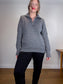 Lululemon "Forever Warm 1/4 Zip Pullover Sweater in Charcoal Grey" Size M/L)