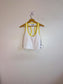 Anthropologie Beach Riot Yara Top in White/Yellow NWT (Size XL)