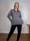 Lululemon "Forever Warm 1/4 Zip Pullover Sweater in Charcoal Grey" Size M/L)