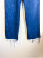 Reformation "Val 90s Mid Rise Straight Jeans in Tie Dye Blue" (Size 29)