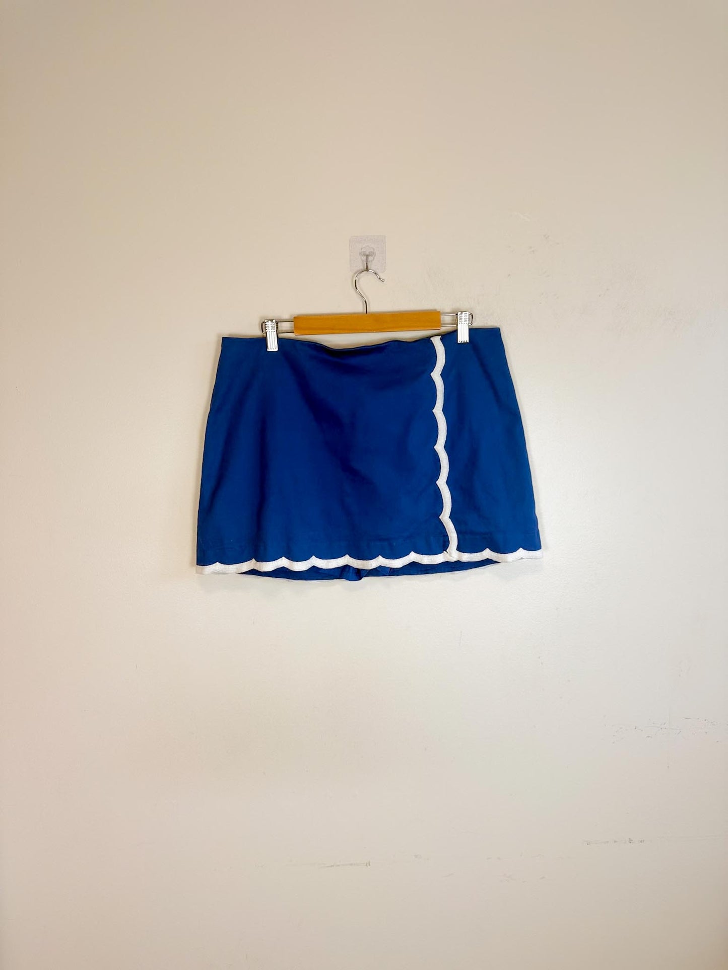 Lily Pulitzer "Michelina Mini Skort in Blue/White" (Size 14)