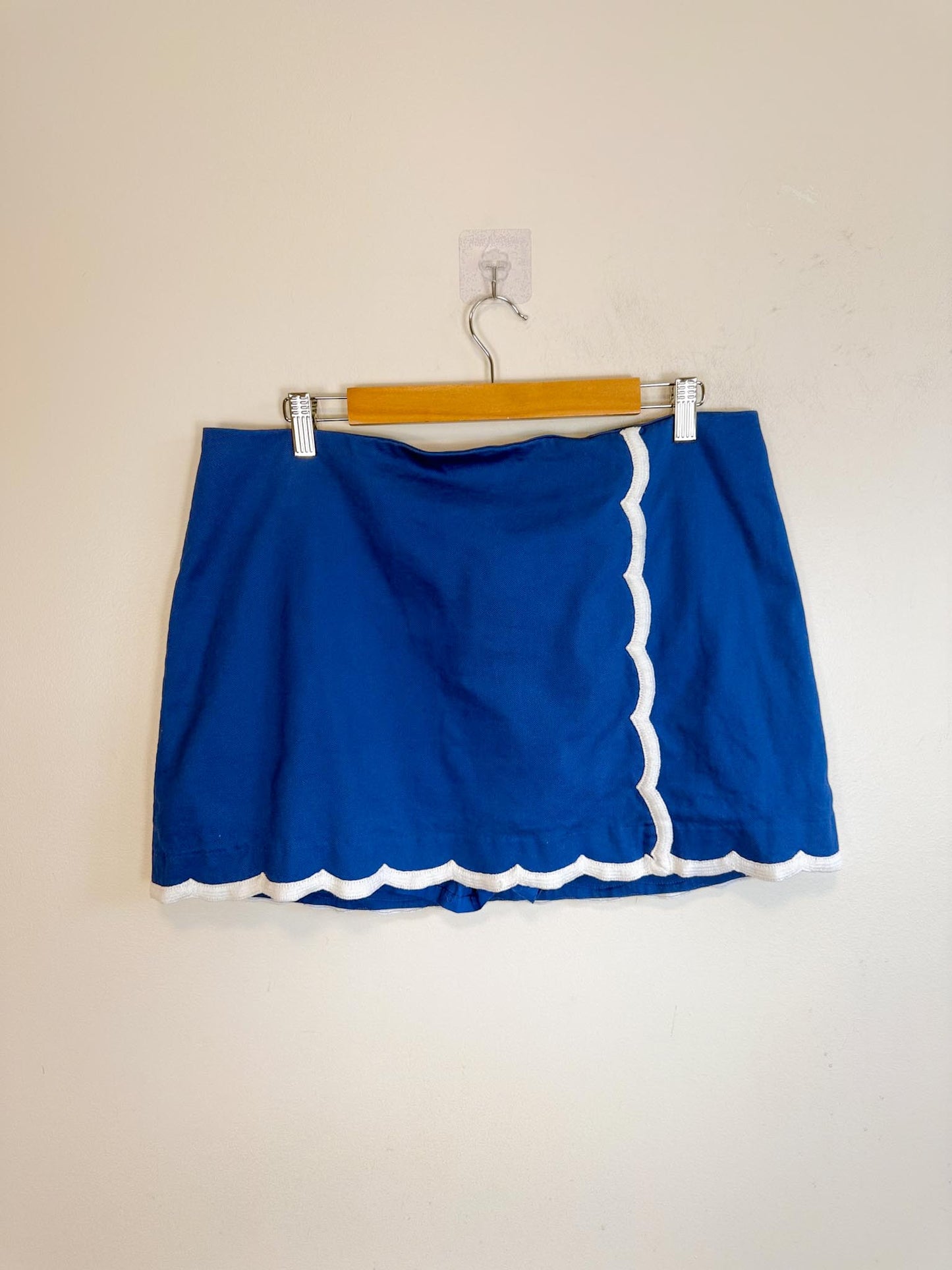 Lily Pulitzer "Michelina Mini Skort in Blue/White" (Size 14)