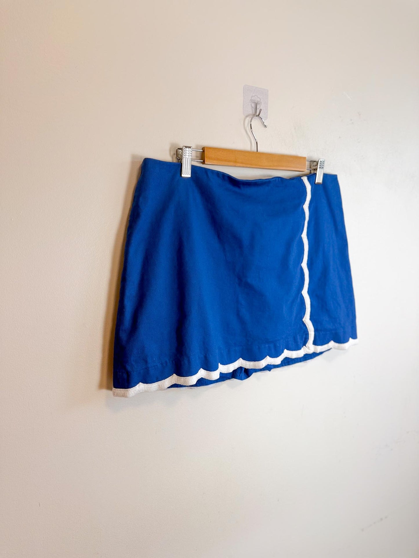 Lily Pulitzer "Michelina Mini Skort in Blue/White" (Size 14)