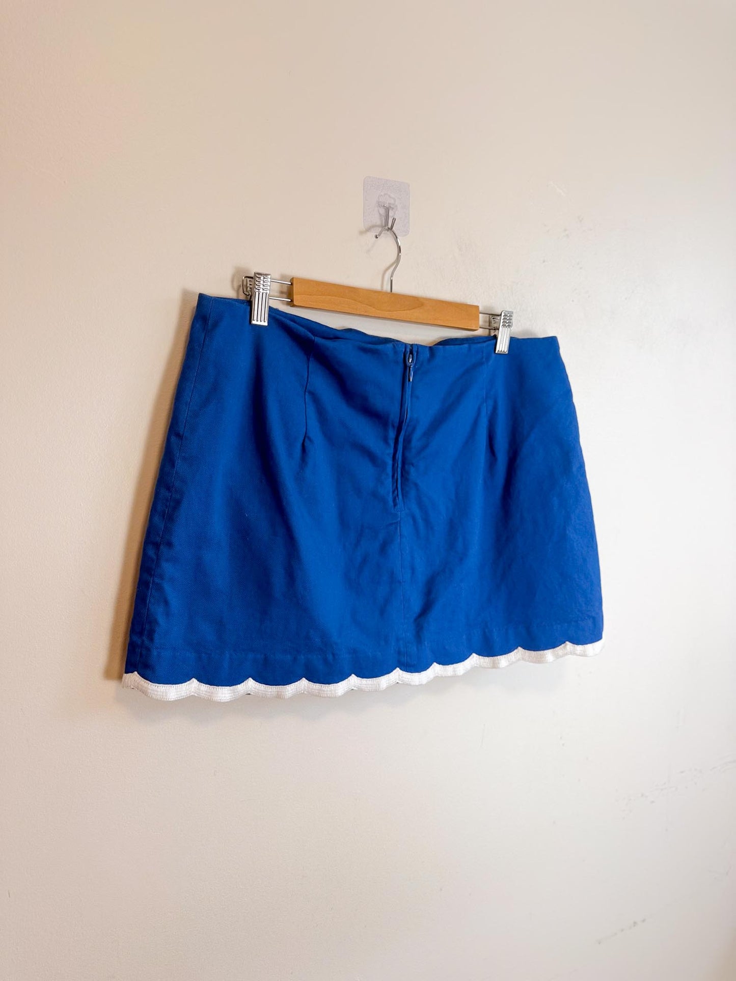 Lily Pulitzer "Michelina Mini Skort in Blue/White" (Size 14)