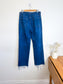 Reformation "Val 90s Mid Rise Straight Jeans in Tie Dye Blue" (Size 29)