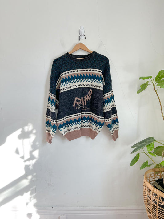 Vintage 80s Ramp Riding Sweater (Size L/XL)