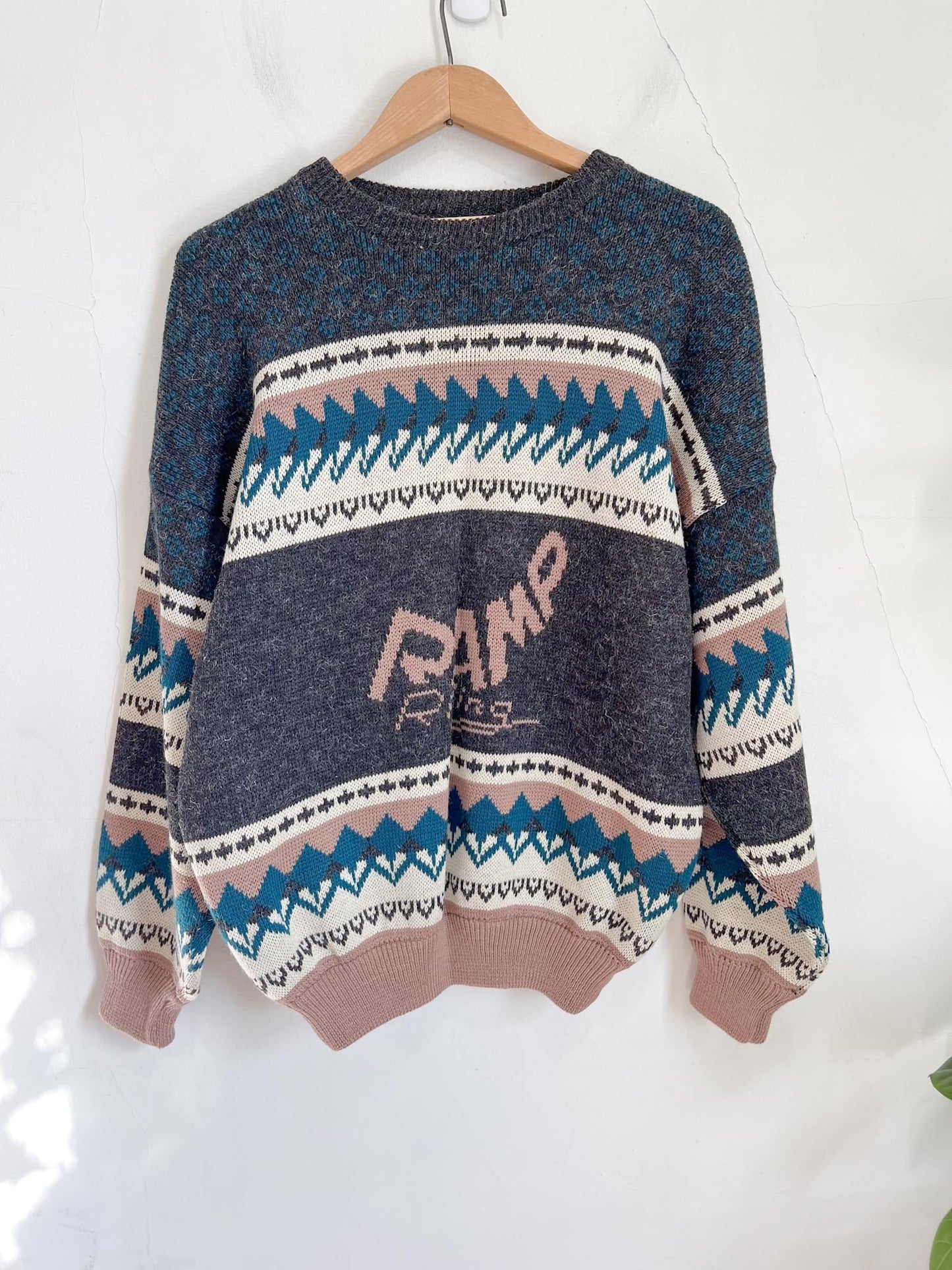 Vintage 80s Ramp Riding Sweater (Size L/XL)