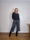 Eileen Fisher Cropped Wide Leg Pants in Grey (Size M)