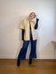 Babaton Frances Faux Leather Shirt in Cream (Size M/L)