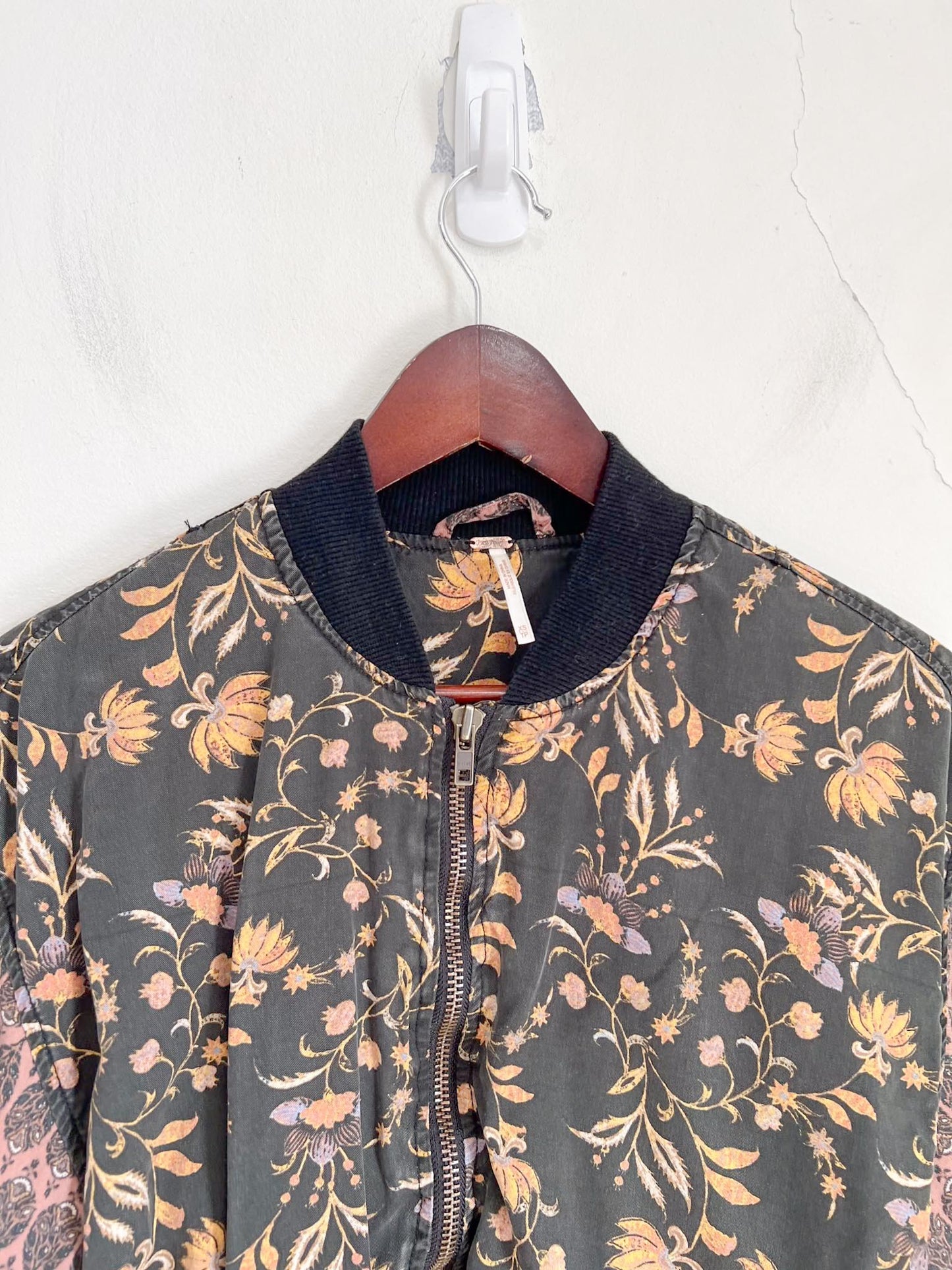 Free People Floral Bomber Jacket (Size XS-M)