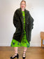 LAUREN VIDAL "Luna Faux Fur Shearling Jacket in Dark Green" (Size M/L)