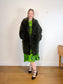 LAUREN VIDAL "Luna Faux Fur Shearling Jacket in Dark Green" (Size M/L)