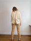 DJERF AVENUE "On the Go Shirt in Cream" (Size S/M)