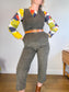 COS Multicolour Abstract Blouse (Size S/M)
