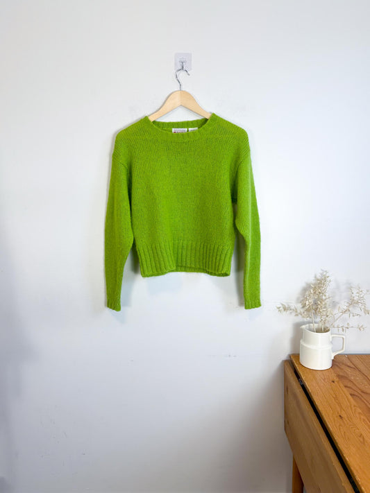 Vintage Green Wool Crewneck (Size S)