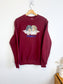 FIORUCCI Crew Neck Angel Sweartshirt in Maroon (Size S/M)