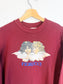 FIORUCCI Crew Neck Angel Sweartshirt in Maroon (Size S/M)